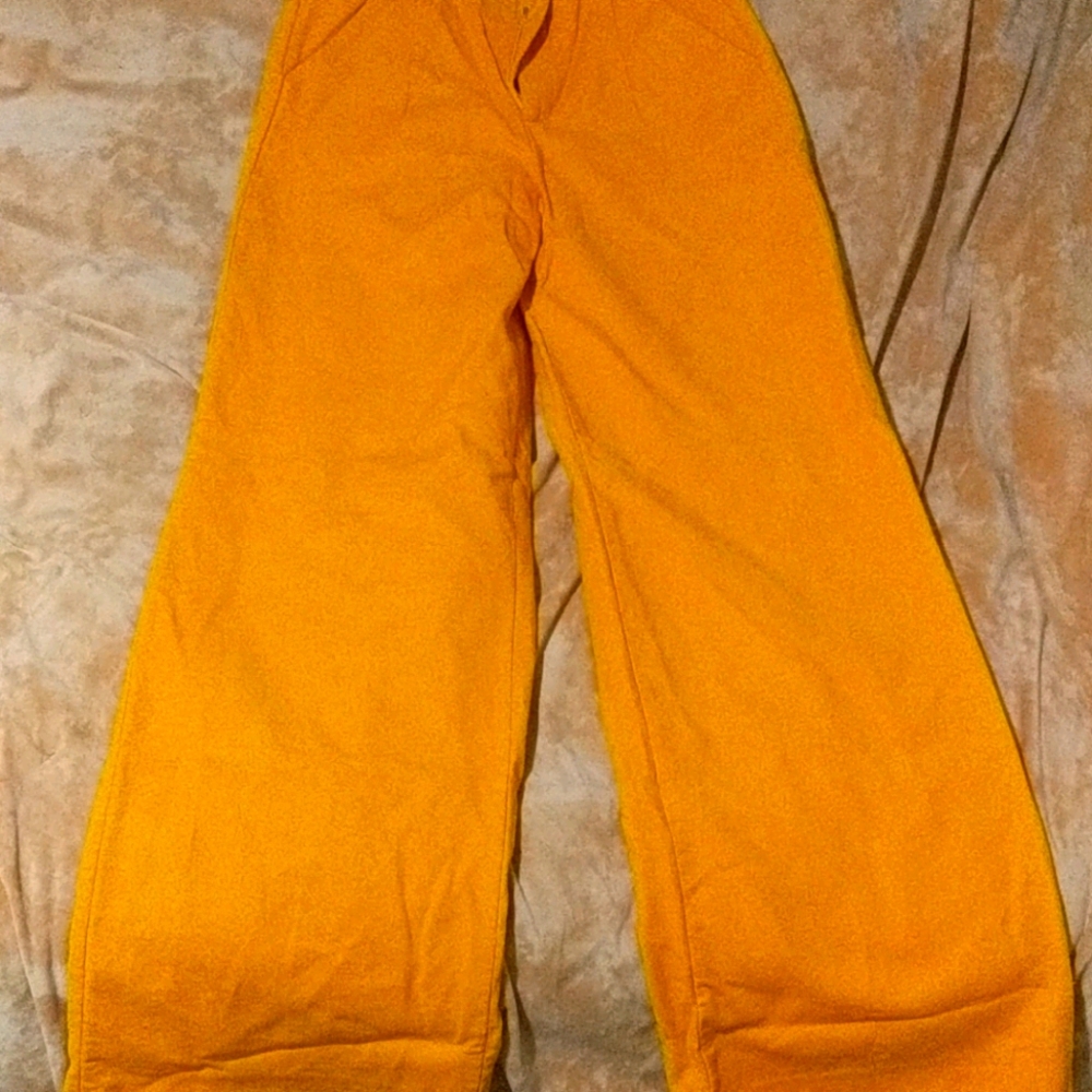 Zara Orange wide leg trousers